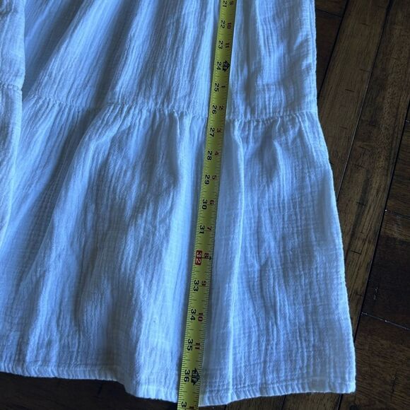 J. Crew White Cotton Gauze Tank Mini Dress Size 8 - Picture 9 of 11